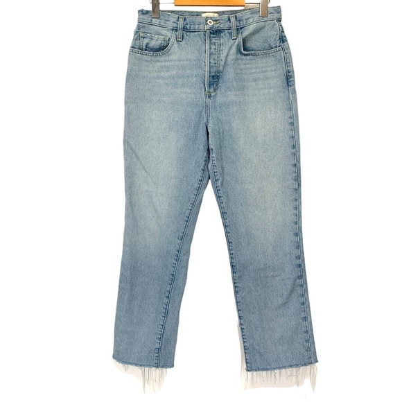 Favorite Daughter The Otto Jeans Womens 28 Blue Light Wash Raw Hem Boyfriend - Picture 1 of 12